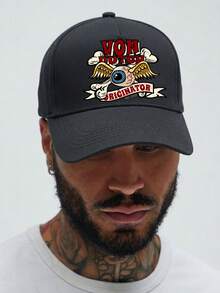 1PC Unisex Baseball Cap |  Von Dutch Originator Eye Wing | One Size Fits All | Adjustable Outdoor Sunscreen Hat | Perfect For Spring/Summer Travel And Beach Vacations - White - View 6