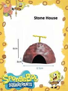 SpongeBob SquarePants Bộ trang trí bể cá hình ngôi nhà dứa SquarePants (1 món), Bộ trang trí bể cá SquarePants, Đồ trang trí bể cá, Trang trí cảnh quan bể cá, Lý tưởng để tạo không khí tiệc tùng ngày lễ với bạn bè, Trang trí tiệc (Sản phẩm thực tế có thể khác hình ảnh) - A - Xem 10