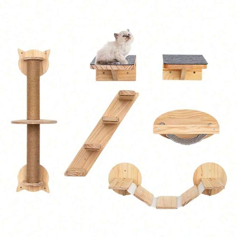 Estantes Para Gatos Raspado,pilares De Escalada Y Escaleras - por defecto - Ver 1