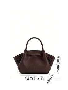 迷你女士时尚单肩包/斜挎包，多功能特别版，优雅耐用，大容量，轻便百搭，适合女性工作、旅行、商务场合，可装化妆品，是送给女士的绝佳礼物。 - 咖啡 - 查看 5