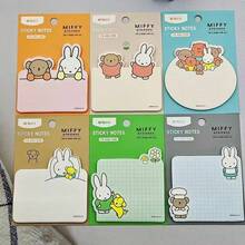 1pc Miffy Rabbit Cartoon Minimalist Creative Cute Anime Desk Sticker, Random Style, Student Stationery Gift - Multicolor - View 1
