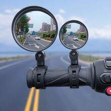 2pcs Universal Bike Rearview Mirrors, 360° Adjustable Wide-Angle Convex Mirror, HD Clear Lens, Fits Mountain/Road/Electric Bikes, Safety Cycling Accessories - Universal Bicycle Rearview Mirror - View 10