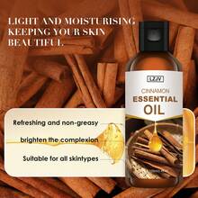 LZJV 100毫升/3.4液盎司纯肉桂精油，30毫升/1.0液盎司，天然肉桂油，适用于香薰机、护肤、护发、沐浴、DIY、按摩、助眠、放松、肥皂和蜡烛制作 - 肉桂精油 - 查看 8