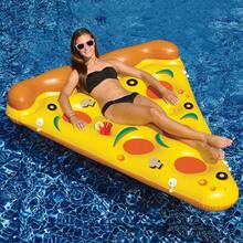 Ins Fashion Pizza Inflatable Float Bed, Swimming Pool Floating Toy, Adult Leisure Floating Raft, Must-Have For Summer Vacation Photo Shoots Prepare - C - View 5