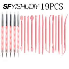 Bộ dụng cụ nghệ thuật gốm sứ 19 món, bút chấm đất sét, bộ dụng cụ thủ công tự làm tượng hoạt hình. - Bộ dụng cụ làm gốm 19 món - Xem 1