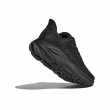 1 双 Hoka One One CLIFTON 10 基础款针织户外鞋，四季皆宜 - 黑色 - 查看 3