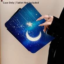 Ốp bảo vệ máy tính bảng Moon1pc kèm chân đế, tương thích với Honor Pad 8/9/10, Honor GT 11.5inch/X7/X8A/X9/X8Pro/X9Pro/V9/V8 Pro, MatePad SE 11inch/MatePad 11inch/11.5inch, MatePad Pro, cũng như các mẫu Apple thế hệ thứ 10/11 năm 2025 (A16). Có thể gập lại chống cong vênh, các góc được gia cố bằng silicon, tự động bật/tắt màn hình, khe cắm bút tích hợp, chân đế điều chỉnh nhiều góc độ - Bảo vệ hoàn hảo hàng ngày, món quà lý tưởng. - Nhiều màu - Xem 7