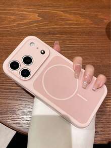 适用于 17 Pro Max、17 Pro、17、16、15、14、13 Pro Max 的奢华渐变液态硅胶磁吸无线充电手机壳，防震保护，坚固耐用。 - 粉色 - 查看 7