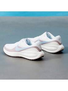 Zapatillas de running para mujer Nike REVOLUTION 8 2026 Primavera Nuevas, con amortiguación, livianas y transpirables para correr en carretera HJ8485-106 - Blanco - Ver 8