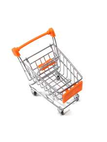 1pc Mini Shopping Cart, Mini Supermarket Trolley, Mini Storage Tool, File Storage Supply, Desktop Decor - Multicolor - View 11