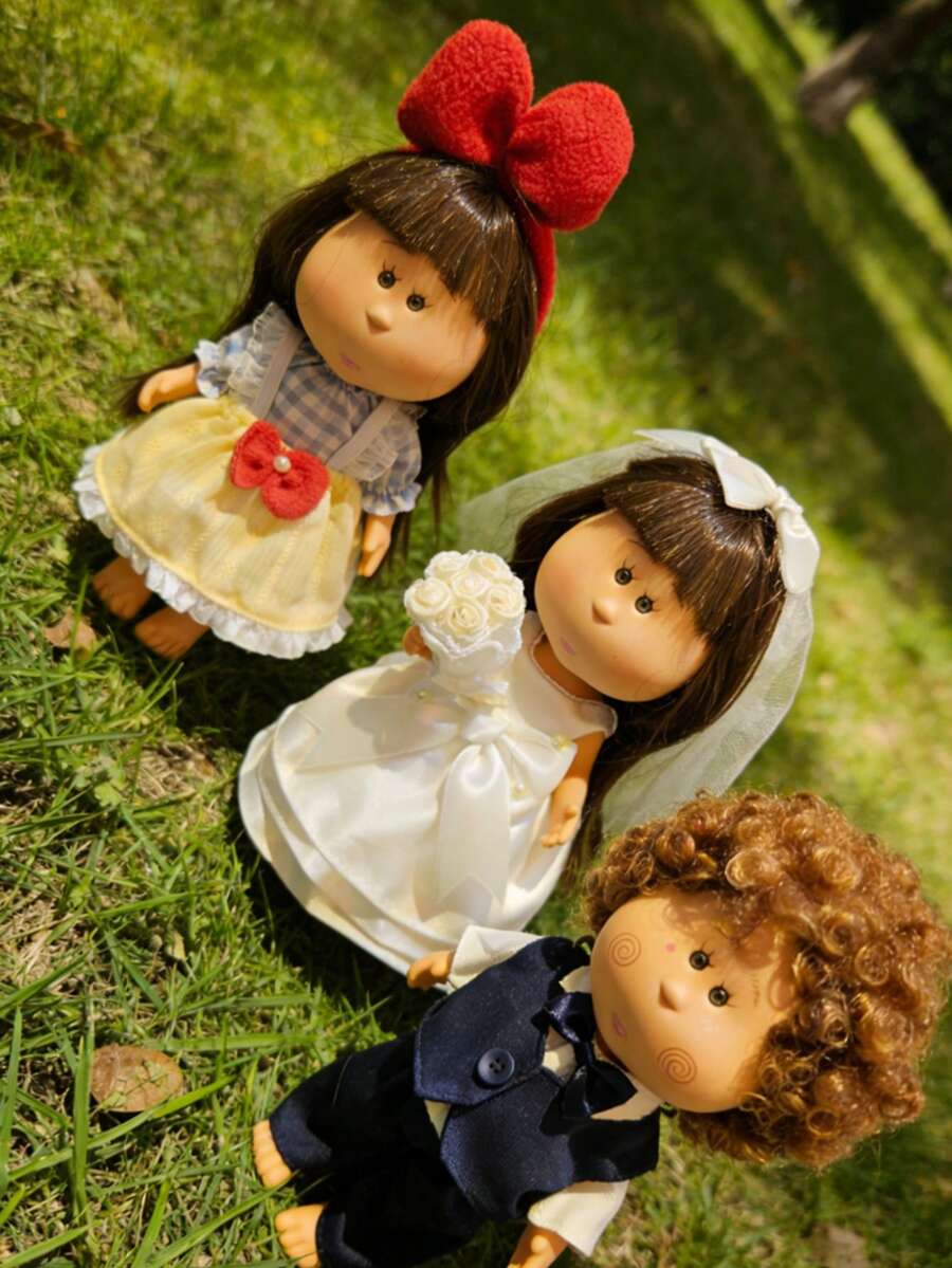 1pc Dress Outfit, Suitable For 24cm Potato Doll, Wedding Gown Dress Set, Changeable Doll Clothes - Multicolor - View 1