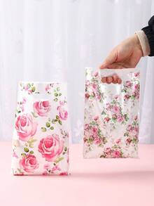 50 piezas Bolsas de regalo con rosas rosadas, bolsas de embalaje de regalo con flores de primavera, bolsas de recuerdo para fiestas de cumpleaños, bolsas de caramelos, bolsas de embalaje de regalo con tema vintage para fiestas, suministros para fiestas con tema floral, decoración de boda, bolsas de recuerdo para baby shower, bolsas de caramelos, decoración de rosas vintage, recuerdos para fiestas de cumpleaños de niñas, regalos de cumpleaños para damas - rosas rosadas - Ver 11