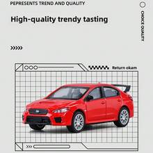 سيارة سوبارو WRX STI مقياس 1:43 معدنية نموذج سيارة سباق معدنية، سيارة ألعاب صغيرة معدنية، مناسبة لهواة السيارات، ديكور المنزل/المكتب، هدية عيد ميلاد مثالية - متعدد الألوان - مشاهدة 5