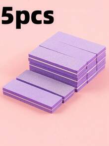 100/180 Grit Nail File Sponge Blocks, Mini Rectangle Nail Sponge Sandpaper Nail Files - Purple - View 8