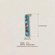 1pc Fruit Series Jewelry Pendant Accessories, Including Orange, Lemon, Strawberry Pattern Elements. Made Of 18K Electroplated Stainless Steel, Suitable For Daily Bag Decoration, Charming Ladies Necklace Pendant, Bracelet Pendant, Phone Strap Pendant, Keychain Pendant - Multicolor - View 8
