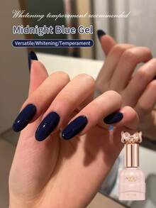 annies 10ml 深藍色凝膠指甲油，1件裝海洋藍柔美優雅高光可卸式UV凝膠指甲油，適用美甲沙龍DIY - 彩色 - 查看 1