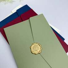 20张婚礼邀请函祝福贺卡节日信封文具3D三折邀请卡 - 20Pcs - 查看 5