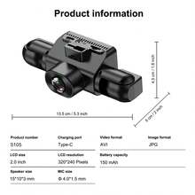 360° Panoramic 4-Channel Dash Cam, Front/Rear/Left/Right Full View Car DVR, FHD Driving Recorder With Loop Recording, 2-Inch Display, SD Card Not Included - Dashcam - View 2