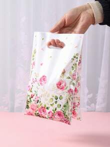 50 piezas Bolsas de regalo con rosas rosadas, bolsas de embalaje de regalo con flores de primavera, bolsas de recuerdo para fiestas de cumpleaños, bolsas de caramelos, bolsas de embalaje de regalo con tema vintage para fiestas, suministros para fiestas con tema floral, decoración de boda, bolsas de recuerdo para baby shower, bolsas de caramelos, decoración de rosas vintage, recuerdos para fiestas de cumpleaños de niñas, regalos de cumpleaños para damas - rosas rosadas - Ver 10
