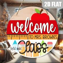 2D Flat 1 PieceVintage Classroom Decorative Sign , Easy To Hang With Rope Hole, Durable Classroom Decor, Backdrop,Garden Decor,Hanging Flowerseaster>Gift,Room Deocrvintage Decorfront Door Wreathwedding Decorationsparty Decor - Multicolor - View 1