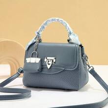 Accesorios de bolso de moda, bolsa de lona pequeña de alta calidad, bolso de hombro de moda, bolso cruzado - Azul - Ver 1