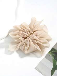 2pcs/1pc Floral Decor Hair Clips, Casual, Beach, Party, Elegant Ribbon, Valentine's Day, Hair Accessories, School Supplies - Multicolor - View 5