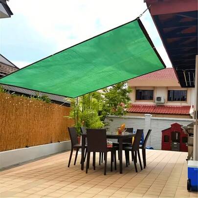1 tấm lưới che nắng bền chắc, chống tia UV, thích hợp cho nhà kính, vườn, sân hiên, cây trồng, chòi nghỉ mát, sân trước (màu xanh nhạt)