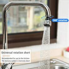 360° High Pressure Rotating Faucet Extender, Suitable For Year-Round Use. Dual Adjustment Mode And Water-Saving Anti-Splash Design, Applicable For Kitchen And Bathroom Sinks. Tool-Free Installation. Compact Shower Head Design, Suitable For Event Organizers, Fashionable Design, Easy Maintenance, Sturdy Structure. - Multicolor - View 4