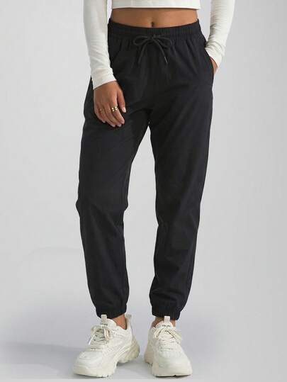 CZRLHYT Quần cargo nữ cạp chun, nhẹ và thoáng khí, thiết kế ống quần bo gấu, đa năng cho mặc hàng ngày, thể thao ngoài trời và trang phục thường ngày.