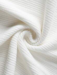 Men's Vertical Striped Short Sleeve Sweater, New Summer Commuting Casual One-Piece Half-Turtleneck T-Shirt Knitted Top - White - View 6