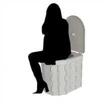 1pc Lightweight Outdoor Foldable Toilet, No Installation Required, Easy Storage, Suitable For Camping, Hiking, Driving, Solving Outdoor Restroom Issues, Essential Emergency Sanitary Item For Outdoor Adventure And Travel, Unisex - Multicolor - View 1