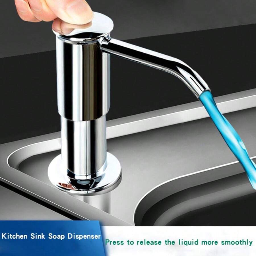 39英寸硅胶延长管，可直接连接皂液器瓶和台式皂液器泵头 - 銀 - 查看 1