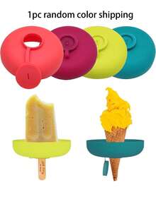 Silicone Ice Cream Popsicle Mold Tray, Summer Popsicle Holder, Leak-Proof Popsicle Mold With Drip Cover, Portable Kids Popsicle Maker With Storage Box, Convenient For Carrying Snacks, Dishwasher , Essential For Holidays And Summer - Multicolor - View 15