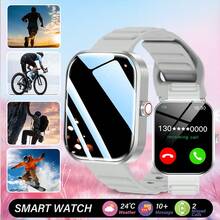 Laxasfit Orologio intelligente con schermo touch full screen da 2,01 pollici, adatto per uomo e donna, con funzioni di tracciamento chiamate, contapassi, contacalorie, modalità sportive multiple, tracciamento distanza, promemoria chiamate e sedentarietà. Questo orologio intelligente multifunzione può connettersi in modalità wireless a telefoni Android. - Visualizzare 14