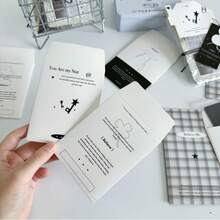 Bao đựng thẻ nhỏ INS tối giản màu đen trắng, chất liệu bao bì gốc: túi giấy Kraft, phong cách Hàn Quốc. - A - Xem 5