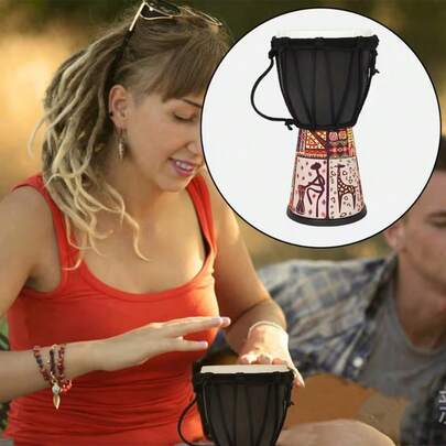 1pc 4-Inch Portable Gem Bongo Drum - African Percussion Instrument, Beginner-Friendly, High-Quality ABS Material, Vibrant Mixed Colors, With Faux Leather Drumhead, Suitable For Performance And Rhythm Practice, Home Decor, Gifts, Prizes, Drums & Percussion, Musical Accessories, Drum Accessories, Great For Home Entertainment, Music Teaching, Music Performance, Parties, Music Festivals, Garden Practice, Music Gifts, Hand Drum Gifts, Personalized Gifts, Surprise Gifts (Some Parts Are Randomly Colored With Color Differences)