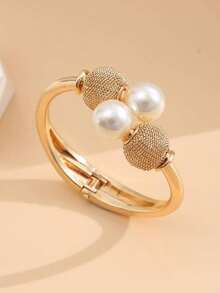 Faux Pearl Decor Bangle - 彩色 - 查看 2