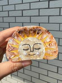 太阳神发爪夹，适合日常佩戴、夏季穿搭、沙滩装、旅行、派对等场合。 - 金色 - 查看 4
