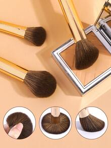 MAANGE 14pcs Portable Makeup Brush Set, Includes 13pcs High-Quality Synthetic Makeup Brushes + 1 Storage Bag. Contains Foundation Brush, Powder Brush, Eyeliner Brush, Highlighter Brush, Concealer Brush, Blush Brush, Contour Brush, Nose Brush, Eyeshadow Brush, Brow Brush, Detail Brush. Suitable For Daily Makeup And Travel, Great Gift For Friends. - Multicolor - View 7