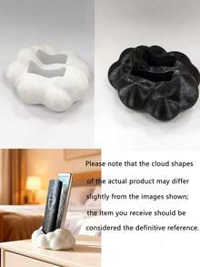 1pc Cloud-Shaped Remote Control Storage Box, Remote Control Holder, Suitable For TV Remote Controls, Air Conditioner Remote Storage, Desktop Art Ornament, Living Room Decoration - Multicolor - View 8