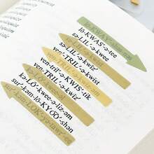 1/2/4 Packs 200 Sheets Gradient Arrow Index Tabs, For Student Notes, Highlighting, And Sticky Notes - one-size - View 4