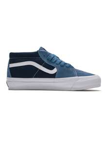 Vans男鞋女鞋Sk8-Mid Reissue 83復古中幫滑板鞋運動休閒鞋情侶鞋VN000CQQDWR - 藍色 - 查看 1