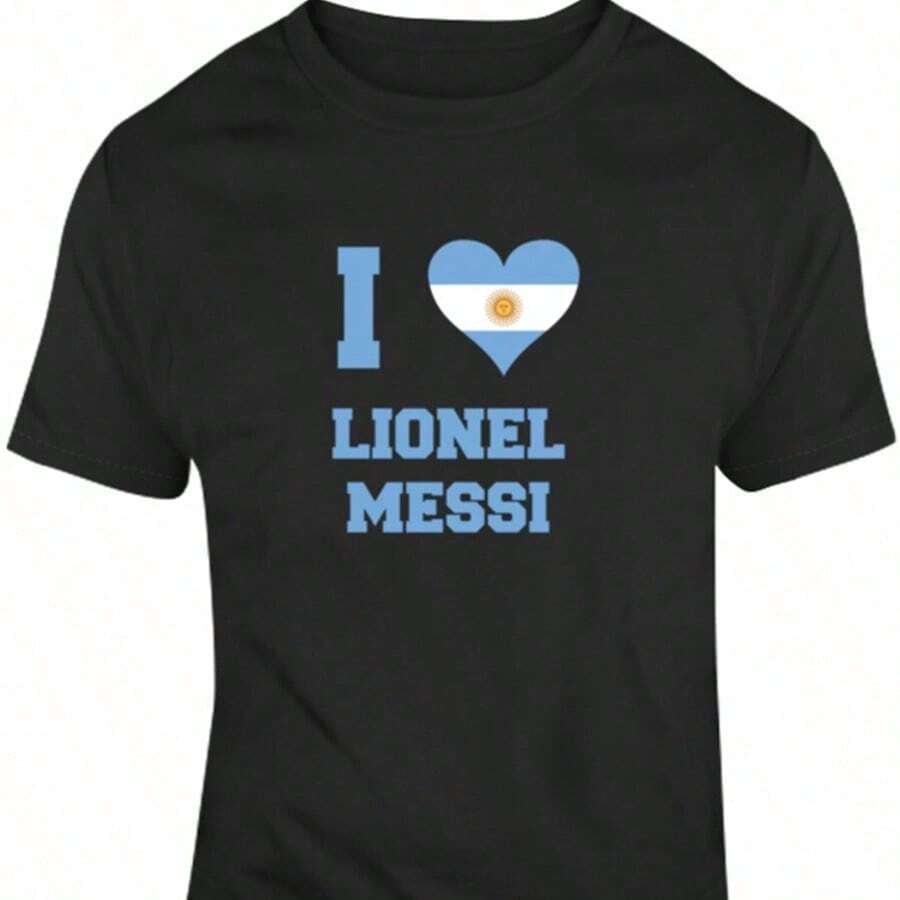 I Heart Lionels Messis Argentina World Cup 2018 Favorite Player T Shirt - màu đen - Xem 1