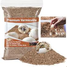 Vermiculite For Reptiles - 14OZ Vermiculite Terrarium Reptiles Reptile Substrate Reptile Bedding Reptile Sand For Egg Incubator Bearded Gecko Hermit Snake Tortoise Turtle Plants - As Pic - View 1