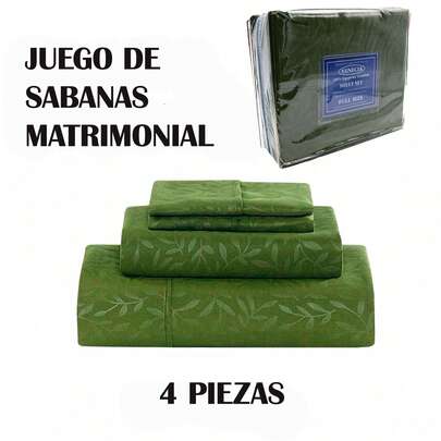 VENECIA JUEGO DE SABANAS Egyptian Comfort En Tamaño MATRIMONIAL con medidas 202x240cm para colchon de 30 cm suave al tacto, varios colores.