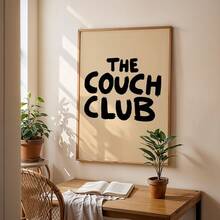 Wall Arts The Couch Club Posters The Couch Club Canvas Prints Bedroom Decor Living Room Decor Gift Unframed - A - View 1