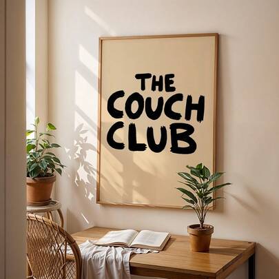 墙面装饰画 沙发俱乐部海报 沙发俱乐部帆布画 卧室装饰 客厅装饰 礼品 无框