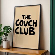 Wall Arts The Couch Club Posters The Couch Club Canvas Prints Bedroom Decor Living Room Decor Gift Unframed - A - View 5