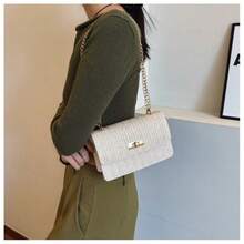 Sac bandoulière pour femme - grand blanc cassé - Voir 3