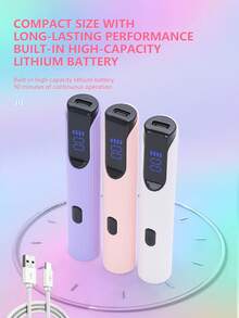 Lámpara portátil de sensor automático para aplicación de uñas, mini lámpara UV para curado de uñas de gel con soporte - Lámpara LED UV portátil de 180mAh y 3W para curado de uñas - Lámpara linterna USB para uñas DIY en el hogar, el mejor regalo para chicas. - Multicolor - Ver 6